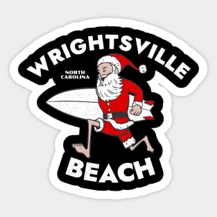 Wrightsville Beach, NC Christmas Vacationing Skiing Santa Sticker